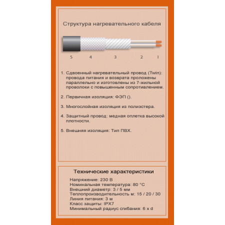 Кабельный пол Arnold Rak Warmetechnik GmbH 6111-20 (90 м)