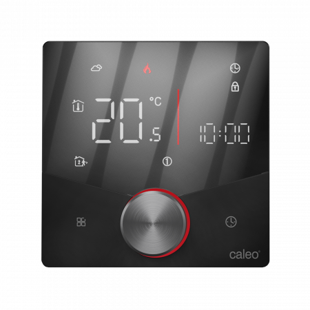 Wi-Fi терморегулятор CALEO C933 Wi-Fi Черный для теплого пола