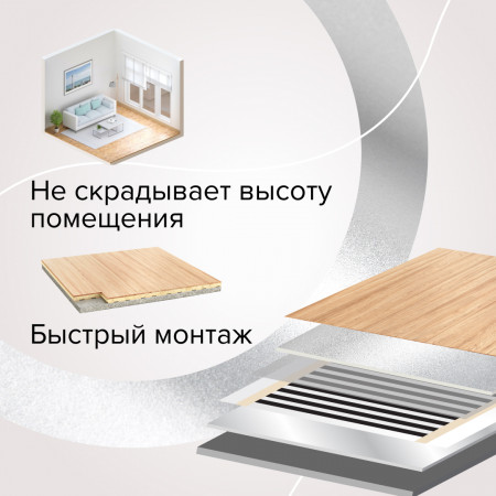 Пленочный теплый пол CALEO PLATINUM 50/230-0,5-6,0 кв.м.