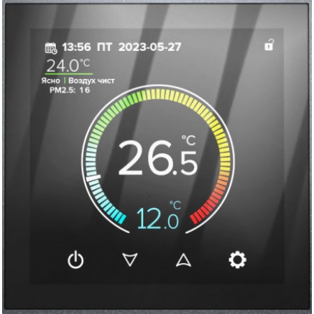 Wi-Fi терморегулятор CALEO C937 Wi-Fi Black для теплого пола