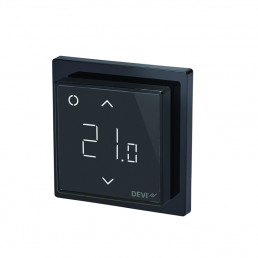 Терморегулятор для теплого пола Devireg Smart Pure Black c WI-FI