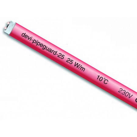Греющий кабель DEVI Pipeguard 25 экранированный