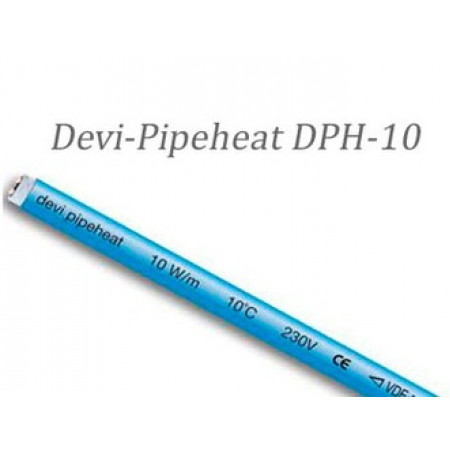 Греющий кабель DEVI DPH-10 V2  10 м  100 Вт внутрь трубы