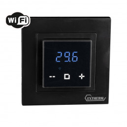 Терморегулятор для теплого пола EXTHERM ET-44 WI-FI (черный)