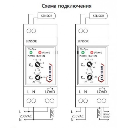 Терморегулятор EXTHERM Th-ROOF/SQUARE для крыш, водостоков, площадок, ступеней