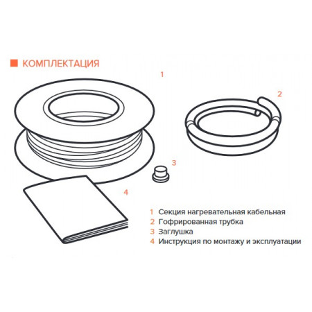 Нагревательный кабель IQWATT CLIMATIQ CABLE - 25 (25,0 м)