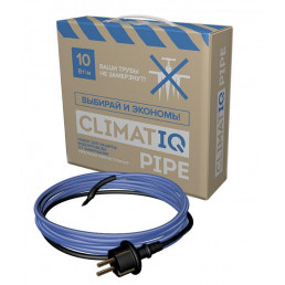 Греющий кабель IQWATT CLIMATIQ PIPE - 10 m для защиты водопровода от замерзания