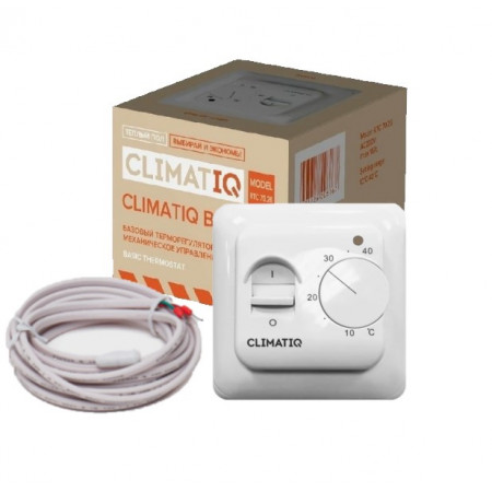 Терморегулятор для теплого пола IQWATT CLIMATIQ BT (бежевый)