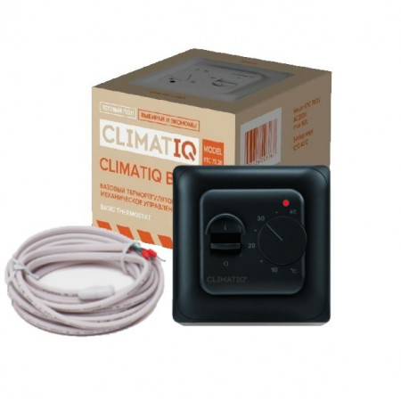 Терморегулятор для теплого пола IQWATT CLIMATIQ BT (черный)