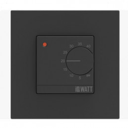 Терморегулятор для теплого пола IQWATT  IQ THERMOSTAT D механический (черный)