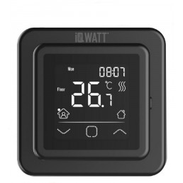 Терморегулятор для теплого пола IQWATT IQ THERMOSTAT SMART HEAT black