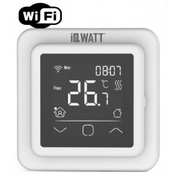 Терморегулятор для теплого пола IQWATT IQ THERMOSTAT SMART HEAT WI-FI white 
