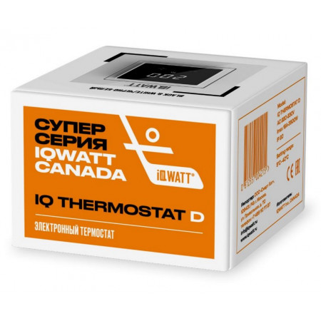 Терморегулятор для теплого пола IQWATT IQ THERMOSTAT D white