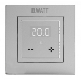 Терморегулятор для теплого пола IQWATT IQ THERMOSTAT D (серебристый металлик)