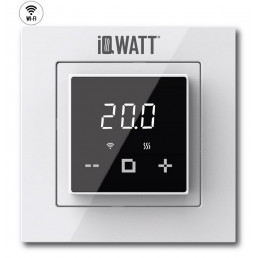 Терморегулятор для теплого пола IQWATT IQ THERMOSTAT D black/white WI-FI