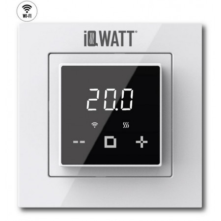 Терморегулятор для теплого пола IQWATT IQ THERMOSTAT D black/white WI-FI