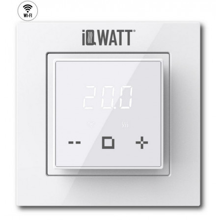 Терморегулятор для теплого пола IQWATT IQ THERMOSTAT D white WI-FI