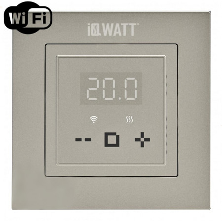 Терморегулятор для теплого пола IQWATT IQ THERMOSTAT D WI-FI (шампань)