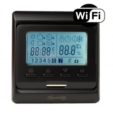 Терморегулятор E51.716 Wi-Fi черный для теплого пола