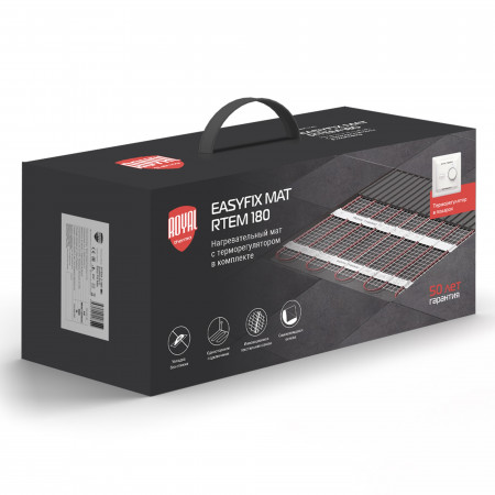 Комплект теплого пола Royal Thermo Flat Mat RTEM 2-180-1,0 кв.м. с терморегулятором