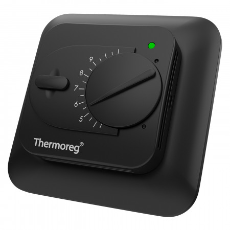Терморегулятор для теплого пола Thermoreg TI-200 Black