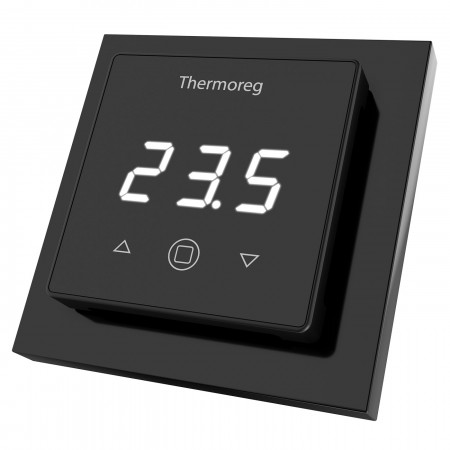 Терморегулятор для теплого пола Thermoreg TI-300 Black