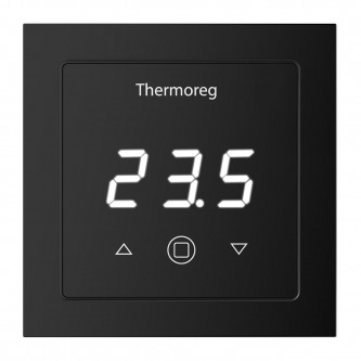 Терморегулятор для теплого пола Thermoreg TI-300 Black