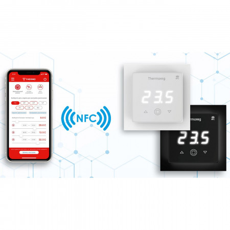 Терморегулятор для теплого пола Thermoreg TI-700 NFC White